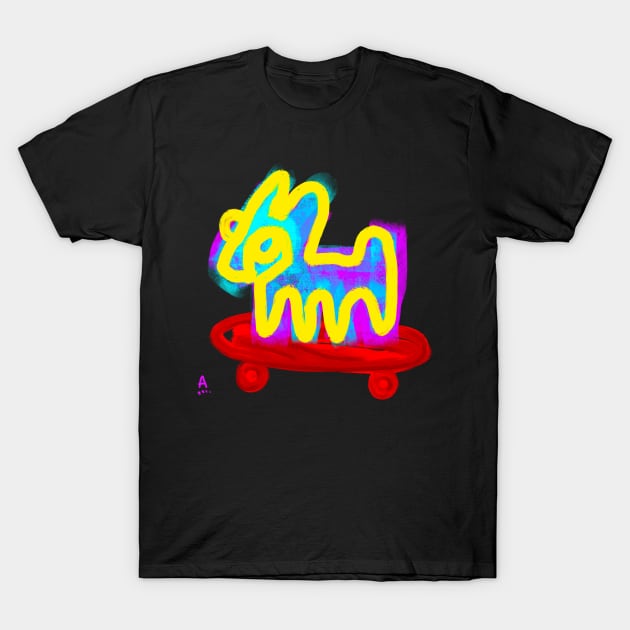 dog T-Shirt by Angel Rivas